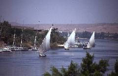 Felukken in Assuan