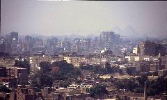 Blick auf Kairo Richtung Gizeh