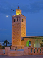 Kasbah-Moschee im Abendlicht