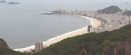 Blick auf die Copacabana vom Zuckerhut