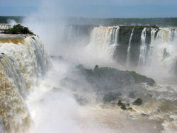 Iguaçu vom Besichtigungssteg aus