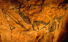 Detailgenaue Kopien der Höhlenmalereien in Lascaux