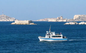 Die Marseille vorgelagerte Insel Chateau d'If