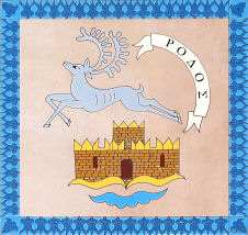 Wappen von Rhodos und unsere dortige Reiseroute