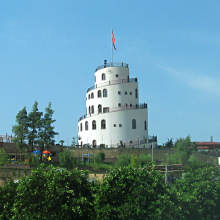 Rückfahrt nach Antalya: Spiralturm in Kumluca