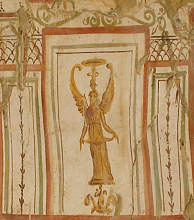 Originalwandbemalung in den Hanghäusern