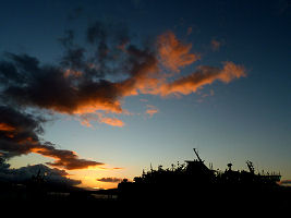 Abendstimmung am Fährhafen von Oban