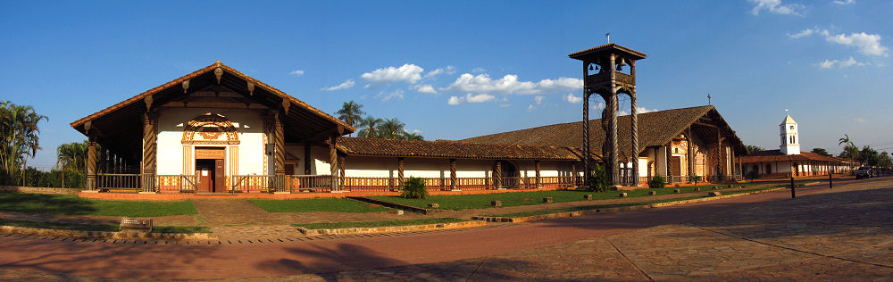 Die beeindruckende Jesuitenmission Conecpción im milden Abendlicht