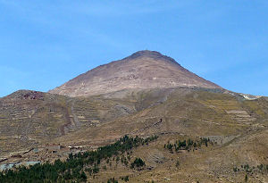 Das Wahrzeichen von Potosí: der Cerro Rico - so genannt wegen der reichen Silbervorkommen