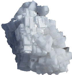 Golfballgroßer Salzkristall