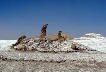 Die Felsformation 'die drei Marias'