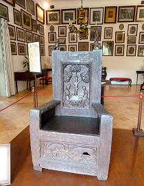 Ausstellungsstück im Herrenhaus der Jardines de Alfabía