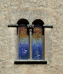 Kirchenfenster des Klosters Cura