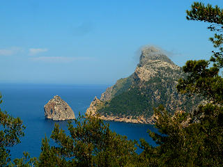 Ausblick auf der Fahrt zum Cap Formentor