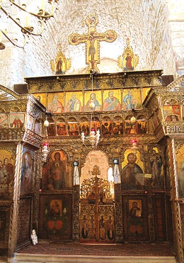 Altar im Kirchlein Panagía Angelóktistos