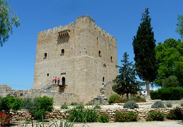 Wohnturm der mittelalterlichen Burg in Kolossi
