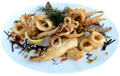 Schmackhaftes Fisch-Mezze-Menü am Hafen von Paphos
