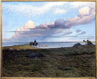 Öland Darstellung um 1900 im Kunstmuseum von Kalmar