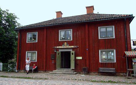 Bankhaus im Freilichtmuseum 'Gamla Linköping'