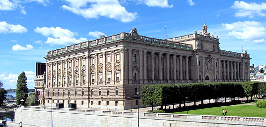 Das königliche Schloss in Stockholm