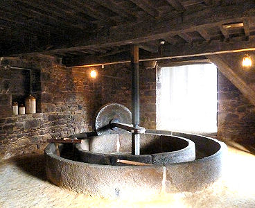 Alte Apfelpressanlage im Gutshof 'Hamptonne'