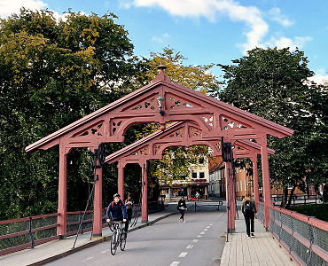 Alte Brücke in Trondheim