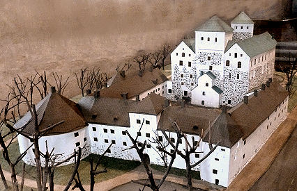 Modell der Burg von Turku