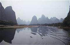 Die Landschaft am Li-Fluß