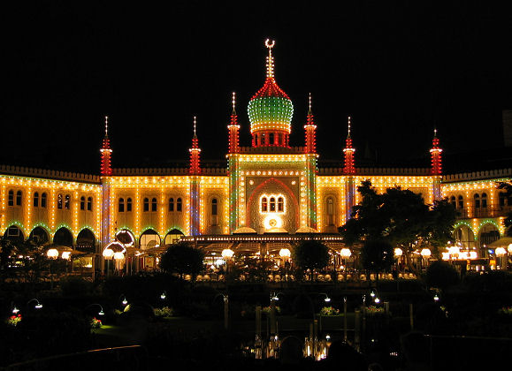 Zum Abschied ein Abend in Kopenhagens Vergn�gungspark Tivoli 