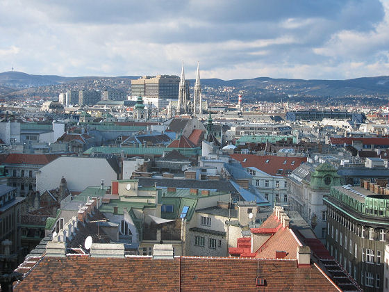 &Uuml;ber den D&auml;chern von Wien