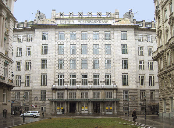 Das Postsparkassen-Geb&auml;ude - ein Hauptwerk des Jugendstil-Architekten Otto Wagner